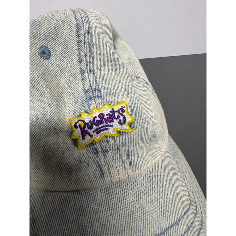 Rugrats‎ Nickelodeon Denim Blue Acid Wash Strapback Hat Cap 2019 Viacom Used